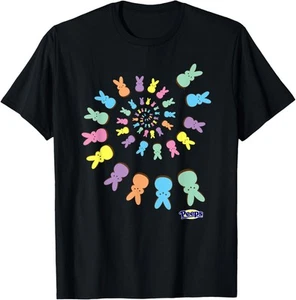 Peeps Easter Colorful Spiral Of Sugary Bunnies T-Shirt Hoodie - Picture 1 of 12