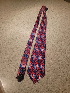 Cravatta uomo Chicago Cubs skinny a quadri - cravatta collo cuccioli - MLB - Foto 1 di 3