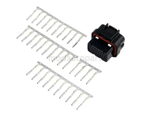 AMP 34 Pin, 4 Row, 4 Keyway Superseal Connector and Pins - Picture 1 of 2