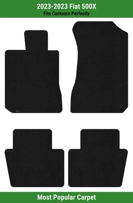 Lloyd Ultimat Front & Rear Row Carpet Mats for 2023 Fiat 500X  - Image 1 of 4