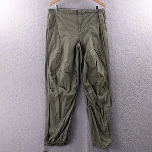 COTTON ON Olive Green Cargo Pants Drawstring Waist Cropped Leg Women Size 4 hike - Picture 1 of 6
