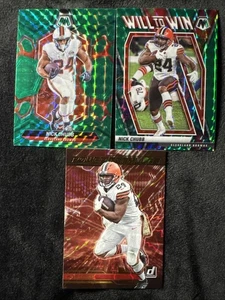 Lote de fútbol americano Nick Chubb🏈 Donruss & Mosaic /3🔥 NFL Cleveland Browns R303 - Imagen 1 de 8