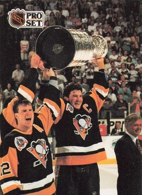 1991-92 Pro Set Hockey Mario Lemieux Pittsburgh Penguins #318 - A - Image 1 of 2