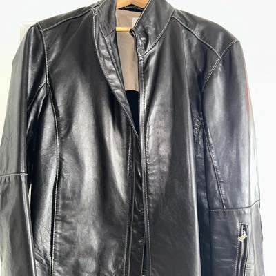 Vintage 90s C.P Company Massimo Osti LeatherJacket Size 50 - Image 1 of 4