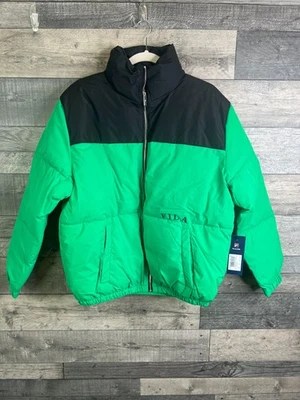 18 Fila Womens Puffer Jacket Size XS Green RRP £90 BNWT LIVE - Image 1 of 2