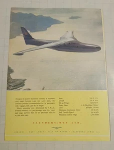 Saunders - Roe Princess & Duchess Aircraft Airliner Manufacturers Brochure - Picture 1 of 3