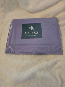 Lauren Ralph Lauren Doble Sábana Plana Color Orquídea Algodón 250 Hilos Nuevo de Lote Antiguo - Imagen 1 de 5