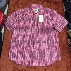 Tommy Bahama Hemd Herren Medium Lila Kleeblatt Bahama Küste Shibori Sands - Bild 1 von 6