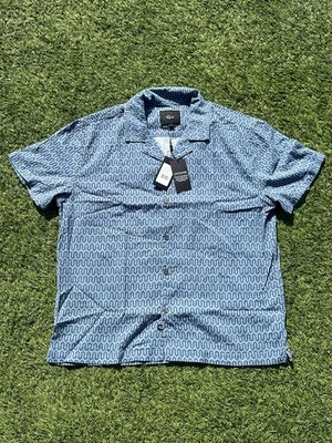 $138 New RAILS Men's Large L Casual Button Up Shirt Waimea Blue Hawaiian NWT - Image 1 of 4