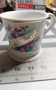 Occupational Shaving Mug Floral P F Laubach Limoges France - Picture 1 of 6
