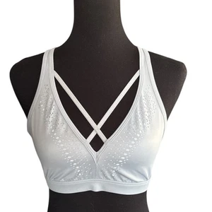 Reggiseno sportivo Victoria Sport Essential con spalline grigio, taglia media, taglio laser - Foto 1 di 5