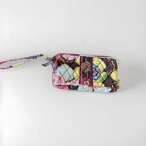 Vera Bradley "Buttercup" Top Zip Polso Pochette Design Floreale - Portafoglio Ritirato - Foto 1 di 9