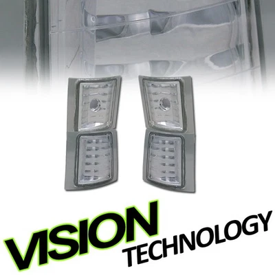 For 94-00 Chevy C10 C/K Pickup Truck Chrome Turn Signal Corner Lights Lamps yd - Image 1 of 2