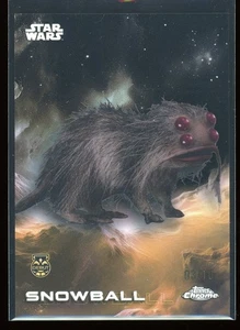 Topps 2025 Star Wars Chrome Snowball /10 Black Refractor Debut Skeleton Crew - Picture 1 of 2