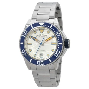 Armand Nicolet JSH Automatic White Dial Men's Watch A481PGU-AU-MA2481AA - Picture 1 of 3