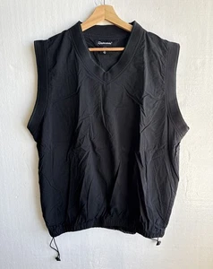 VTG Taylor Made Golf Vest Men's XL Black V Neck Sleeveless Windbreaker Pullover - Picture 1 of 7