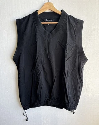 VTG Taylor Made Golf Vest Men's XL Black V Neck Sleeveless Windbreaker Pullover - Image 1 of 4