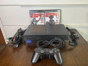 Sony PlayStation 2 PS2 Fat Console (SCPH-50001) Controller, Cavi, Giochi TESTATI - Foto 1 di 13