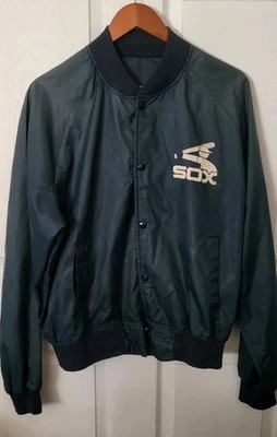 Chaqueta Calcetines Blancos Vintage Línea Tiza Nylon Años 70 80 Sin Etiqueta L Grande Para Hombre Raro Foto 1 de 4