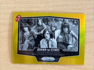 2025 Topps Chrome Rolling Stones Behind the Scenes Hyde Park Gold 1/10 - Picture 1 of 6