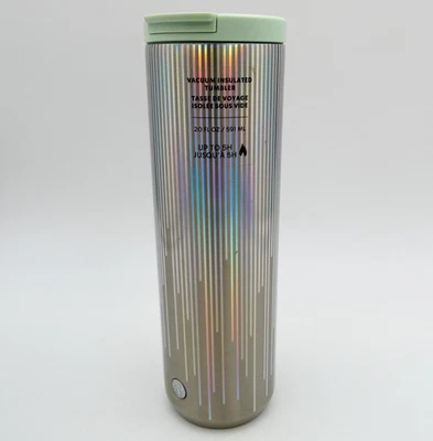 Vaso aislado al vacío degradado metálico iridiscente Starbucks 20 oz 2020 Foto 1 de 4