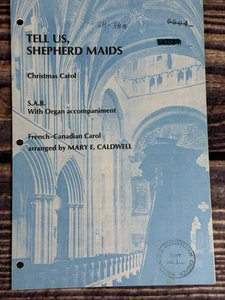 Tell Us Shepherd Maids-Caldwell-Grey Publishing-SAB-CHORAL ANTHEM OCTAVO - Picture 1 of 4