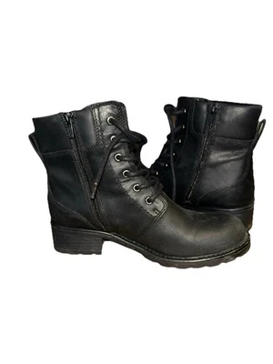 Clarks Women's Orinoco Spice Ankle Boots Black Leather Size 6 - Image 1 of 4