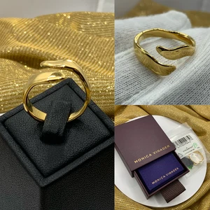 Monica Vinader Wave Wickelring 18k Gold Vermeil UVP 89£ - Bild 1 von 16