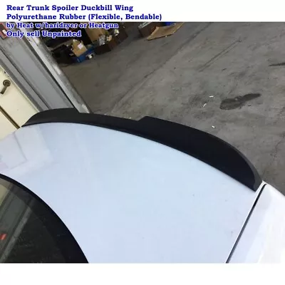 284FC Rear Duckbill Trunk Spoiler Wing Fits 2008~2013 Mercedes Benz C W204 Sedan - Image 1 of 4