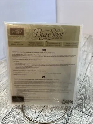 Stampin Up LABELS COLLECTION Dies Sizzix Framelits Big Shot Nesting Layering - Image 1 of 2