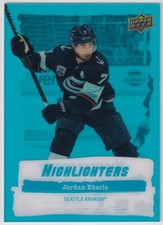 2022-23 Upper Deck Highlighters Blue #HL7 Jordan Eberle - Seattle Kraken
