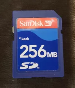 SanDisk 256MB Memory SD Card Secure Digital 256 MB - Picture 1 of 2