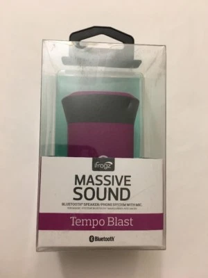 iFROGZ MASSIVE SOUND BLUETOOTH WIRELESS SPEAKER W/MIC, IFTPBL-PUO, PURPLE