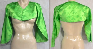 Envoltura de hombro Haori asiática japonesa talla única verde cultural - Imagen 1 de 6