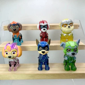 PAW PATROL Mighty Movie Mighty Pups Chase Skye Rocky Figures Set - 2.5 inch - Picture 1 of 34