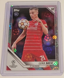Luka Sucic 2022 Topps Chrome UEFA Soccer Ball Parallel Rookie #12 - Picture 1 of 2