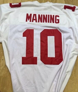 ELI MANNING NEW YORK GIANTS VINTAGE REEBOK NFL EQUIPMENT JERSEY STITCHED - Picture 1 of 9