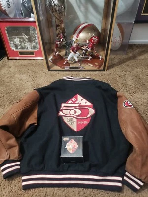 49ERS РЕДКАЯ 50-ЛЕТИЕ ВИНТАЖНЫЙ REEBOK КУРТКА И 50-ЛЕТИЕ ЧАСЫ   - Изображение 1 из 4