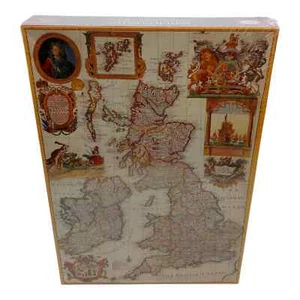Past Times Britische Inseln 1715 1000 Teile Puzzle, Karte von George Willdey  - Bild 1 von 10
