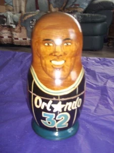 Orlando Magic Russian Nesting Dolls SHAQ Hand Painted NBA Basketball VTG - Picture 1 of 13