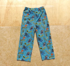 Size Small (6) Boys Super Hero Superman Comic Pajamas Pants Marvel Blue - Picture 1 of 2