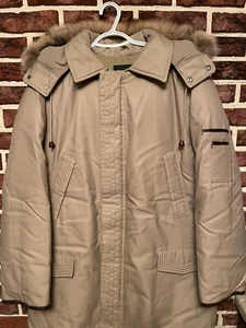 NEW! Vtg EATON Goose Down PARKA Winter JACKET Men 40 XL Fur PRE-CANADA GOOSE NOS - Picture 1 of 9