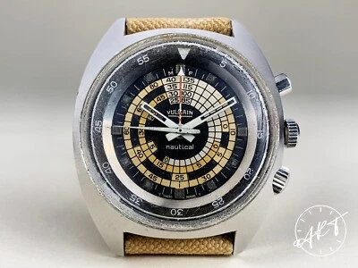 *Raro* Reloj de buceo Vulcain Cricket náutico vintage años 60 S 2322 B SIN PULIR Foto 1 de 4