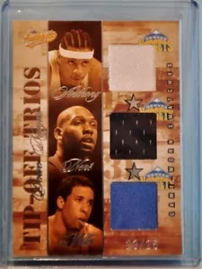 2004-05 Fleer Authentix Tip-Off Trios: Carmelo Anthony, Nene, Andre Miller /25 - Picture 1 of 2