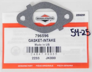 Junta de admisión genuina OEM Briggs & Stratton 796596 2233 hecha en EE. UU. - Imagen 1 de 3