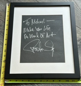 Kiss PAUL STANLEY signed Autogramm To Michael Passepartout gerahmt Vintage Kiss - Bild 1 von 3