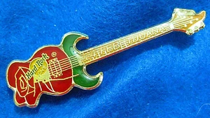 GUITARRA ESMALTE TIJUANA MEXICO ROSA ROJA 14 FEB DÍA DE SAN VALENTÍN Hard Rock Café PIN - Imagen 1 de 1