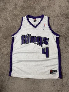 Vintage Mens Jersey Nike NBA Sacramento Kings #4 Chris Webber Swingman, Size L - Picture 1 of 11