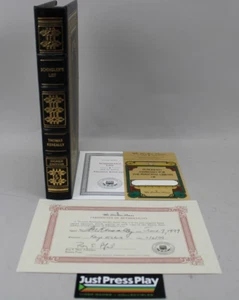 Schindler's List Signed Edition by Thomas Keneally Leather Bound LE w/ COA - Picture 1 of 11