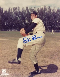 DON LARSEN SIGNED AUTOGRAPHED 8x10 PHOTO NEW YORK YANKEES WS LEGEND BECKETT BAS - Picture 1 of 2